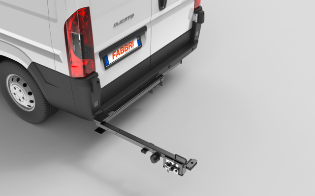 Produktbild Fabbri Mose Schwenkadapter Fahrradtr&auml;ger Anh&auml;ngerkupplung Fiat Ducato schwarz 1