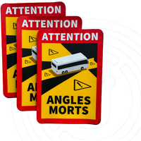 Gelmags Angles Morts Flexigel-pads, set van 3 herbruikbare dodehoekwaarschuwingen