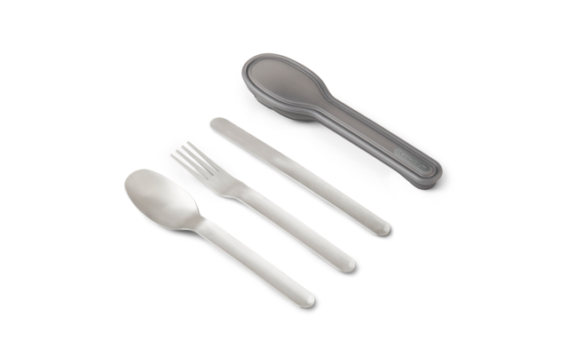 Black and Blum cutlery set stainless steel 3 pieces 20 cm silver