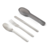 Black and Blum cutlery set stainless steel 3 pieces 20 cm silver