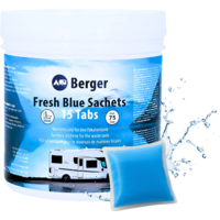 Sachets Additif sanitaire 15 tabs Fresh Blue Berger