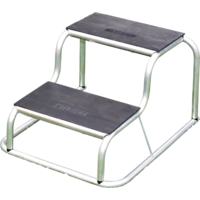 Milenco dubbele opstap aluminium/rubber