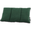 Rechthoekig groen kussen met drie verticale naden