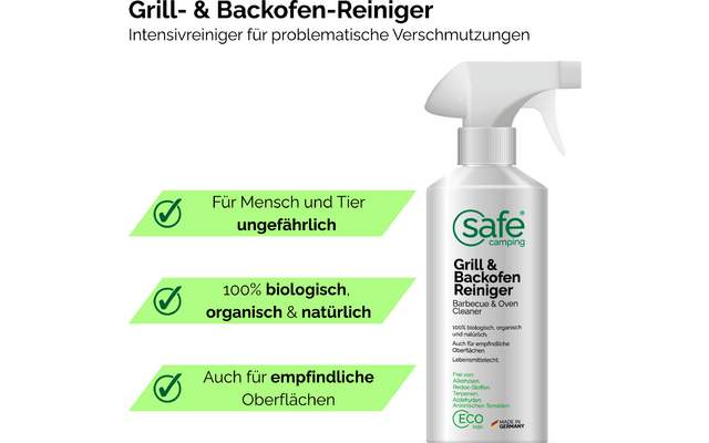 Produktbild Safe Camping Grill- & Backofen-Reiniger Intensivreiniger frei von Alkoholen 1