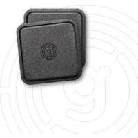 Gelmags Nano-Gel-Untersetzer 2.0 eckig 9 x 9 cm 2-teilig schwarz