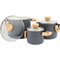 Bo-Camp Urban Outdoor Barbican Topfset Aluminium mit Keramikbeschichtung und Induktion 3 teilig