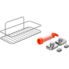 Petite image du produit Metaltex Reflex LUXY VacuumFix Badezimmerregal 1 Etage 26 x 13 x 11 cm chromfarben 1
