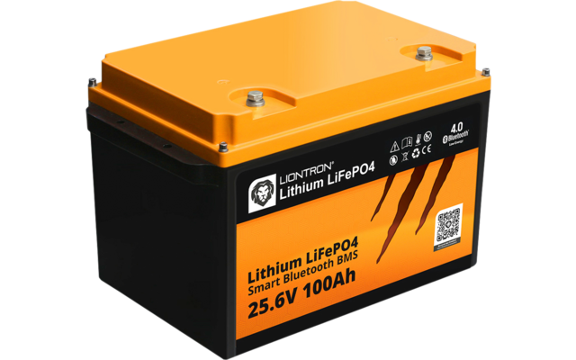 Liontron LiFePO4 lithium battery 25.6 V 100 Ah all in One LX Smart BMS