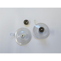 Ideatermica V2000 Saugn&auml;pfe mit Mutter 5 cm 10 St&uuml;ck transparent 