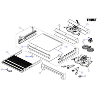 Thule dirt protection for Slide-Out G2 Ducato/Crafter 700 extension step - Thule spare part number 1500603705