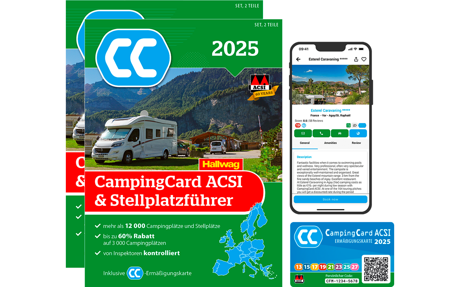 Image du produit La Campingcard ACSI et le guide des emplacements 2025 avec plus de 12 000 campings et emplacements 1