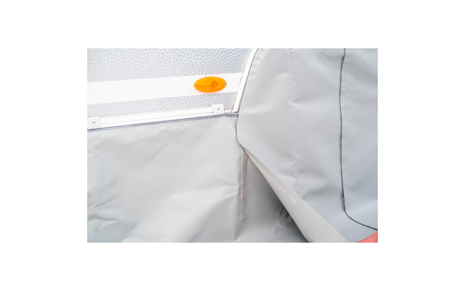 Produktbild Hindermann Bodensch&uuml;rze mit Polyvinylchlorid Keder hellgrau  1