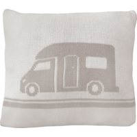 Primera Travel kampeerkussenhoes 50 x 50 cm grijs/beige camper