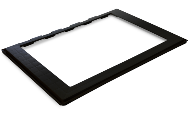Schwarzer Tabletrahmen ohne Bildschirm