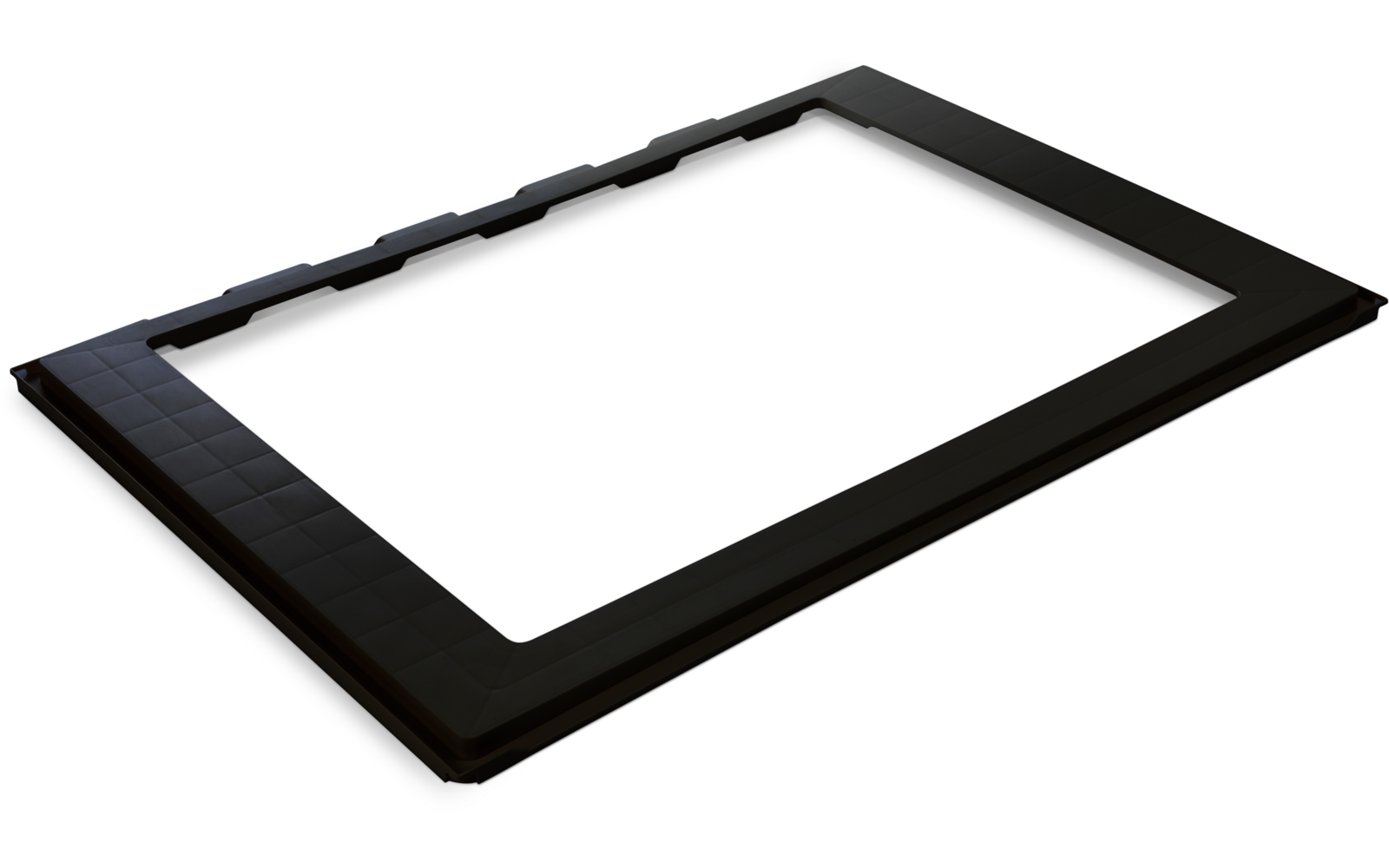 Schwarzer Tabletrahmen ohne Bildschirm