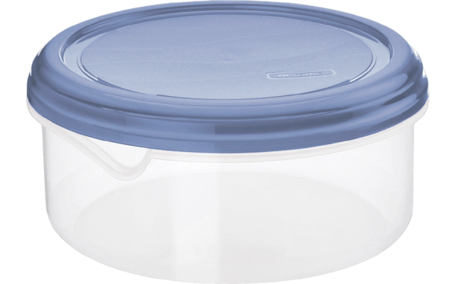 Rotho refrigerator box round / flat Rondo 1.25 liters horizon blue