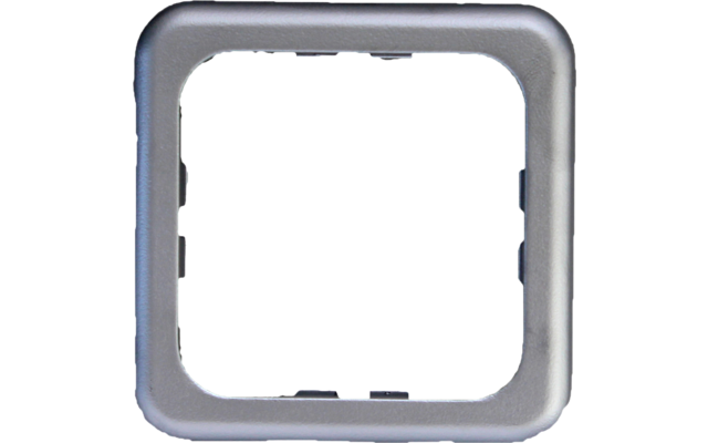 Inprojal systeem 10.000 enkel frame SOFTLINE mat gestructureerd zilver