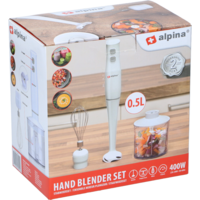 Alpina Stabmixer-Set 400 W mit 500-ml-Zerkleinerer und Schneebesen