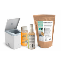 Trelino Evo L wc divisorio per urine incl. Holy Shine Bio Active 100 ml / Liquid Fresh 100 ml / lettiera per wc divisorio per urine 1,2 litri bianco