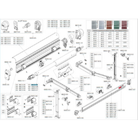 Fiamma awning roller for awning F45s 450 - Fiamma spare part number 98673-047