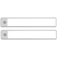 MediaShop Magnetische LED-Leiste mit Bewegungssensor / Wiederaufladbar inkl. USB-Kabel 2er Set