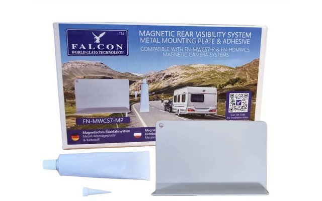Produktbild Falcon Metall-Montageplatte f&uuml;r Magnet-Funkkamera FN-MWCS7-R mit Klebefl&auml;che 1