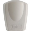 Boîtier en plastique blanc à partie supérieure arrondie et inscription en relief 'VanTecc' en bas