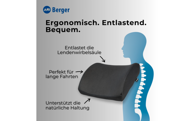 Produktbild Berger ergonomisches R&uuml;ckenkissen 1