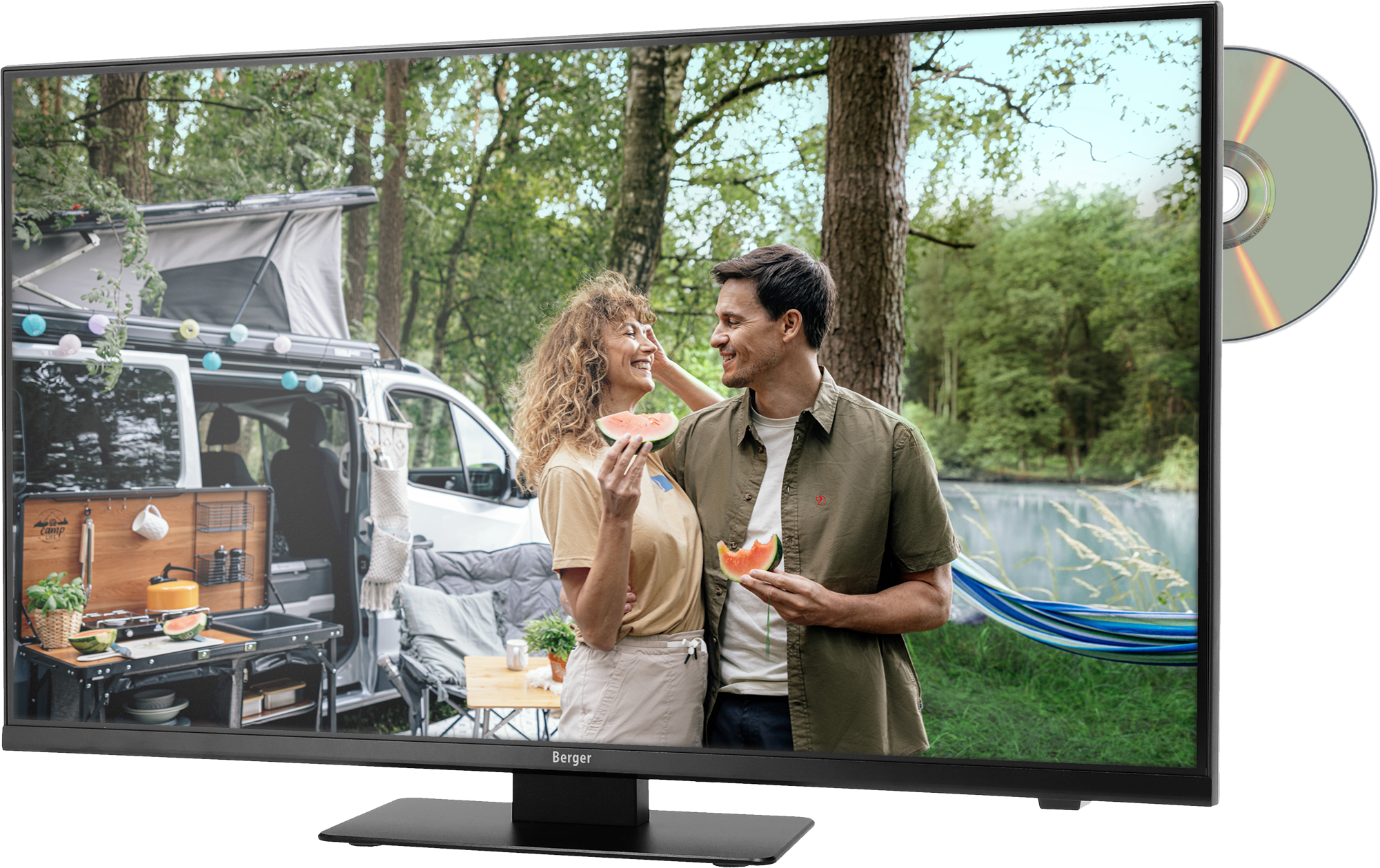 Berger Smart TV Advanteq 22 Zoll Fernseher mit Triple Tuner und 12 / 230 V