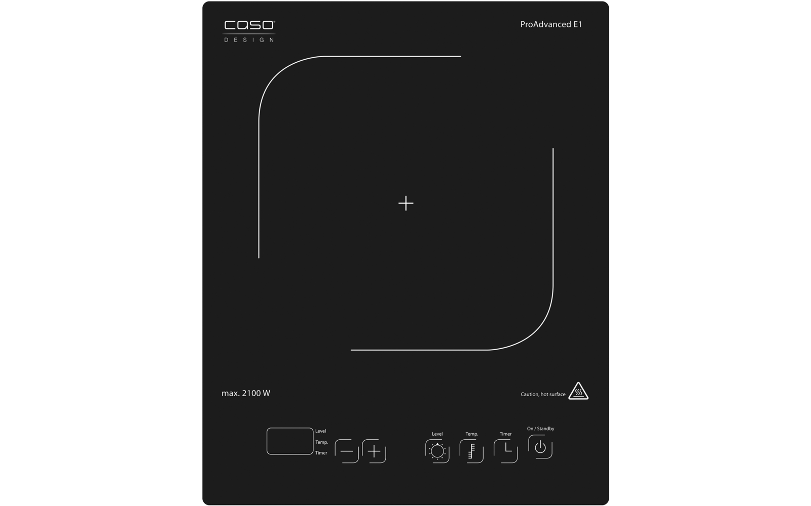 Produktbild Caso ProAdvanced E1 Einzelinduktionskochfeld 240 &deg;C 1