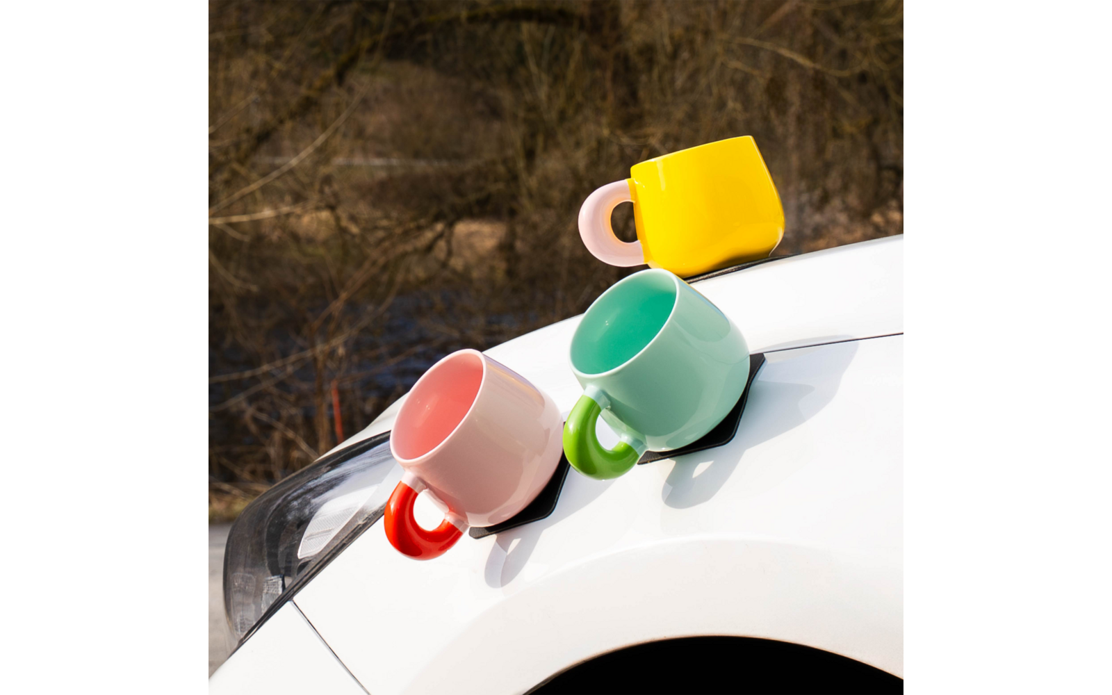 Produktbild Silwy Magnet Henkeltasse aus Porzellan und Metall-Nano-Gel-Pad 470 ml 1