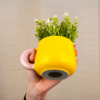 Kleines Produktbild Silwy Magnet Henkeltasse aus Porzellan und Metall-Nano-Gel-Pad 470 ml 1