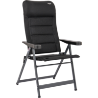 Crespo AP/237-AD-80 campingstoel met 7-voudig verstelbare rugleuning zwart