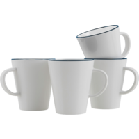 Gimex Linea Line Henkelbecher 350 ml 4 St&uuml;ck blau