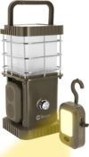 Berger Samar Campinglaterne inkl. Powerbank, abnehmbarer Seitenleuchten und Bluetooth Lautsprecher