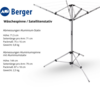 Berger W&auml;schespinne & Sat-Stativ inkl. Packsack silber