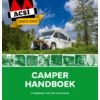 Wohnmobil und zwei Personen vor Bäumen unter blauem Himmel auf einem Cover mit grünem Hintergrund und ACSI-Logo