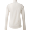Vue arrière d'un pull à manches longues blanc sur fond blanc