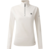 Pull blanc avec fermeture éclair et manches longues