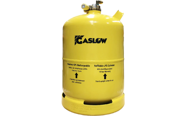 Gaslow hervulbare LPG-fles met multikraan 11 kg