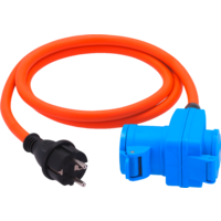 Berger Ultimate Cordon adaptateur fiche &agrave; contact de protection et prise coud&eacute;e avec prise CEE et prise &agrave; contact de protection 1,5m