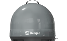 Graue, halbrunde Wetterstation mit dem Schriftzug AAG Berger