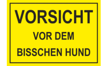 Schütz Sticker Voorzichtig Hond 107 x 80 x 0.1 mm