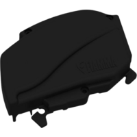 Fiamma right end cap for awning F80L 450 - 600 - color Deep Black Fiamma spare part number 98673H256