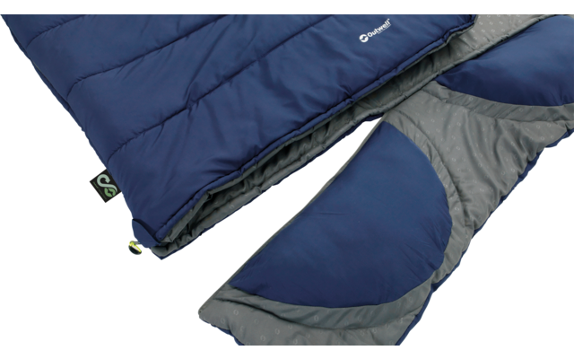 Outwell Contour Lux Doble Imperial Manta Saco de Dormir Reversible Azul 220 cm