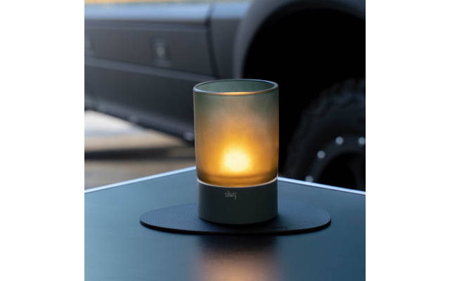 Produktbild Silwy Magnet-Windlicht mit Nano-Gel-Platzset 1 Watt 1
