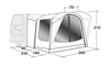 Outwell Zelt Waystone 160 Busvorzelt Schwarz/Grau