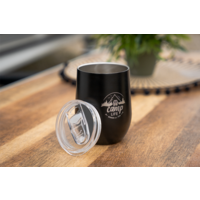 Camplife Edelstahl Thermo-Trinkbecher mit Deckel 360 ml schwarz
