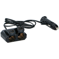 Dunlop 2-fach Steckdose 12/24 V mit 2 x USB