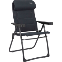 Crespo AP/215-ADC-86 Campingstuhl mit 7-fach verstellbarer R&uuml;ckenlehne / verstellbarer Kopfst&uuml;tze grau